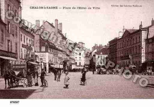 Ville de CHALONSURSAONE, carte postale ancienne