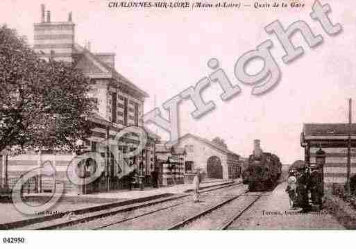 Ville de CHALONNESSURLOIRE, carte postale ancienne