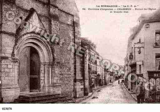 Ville de CHAMBOIS, carte postale ancienne