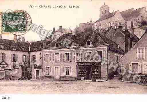 Ville de CHATELCENSOIR, carte postale ancienne