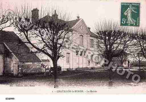 Ville de CHATILLONLABORDE, carte postale ancienne