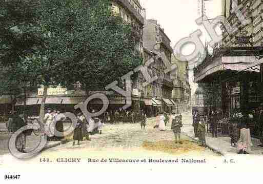 Ville de CLICHY, carte postale ancienne