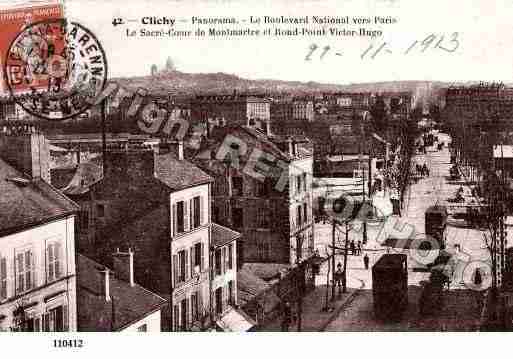 Ville de CLICHY, carte postale ancienne