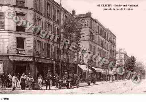 Ville de CLICHY, carte postale ancienne