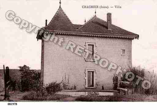 Ville de CRACHIER, carte postale ancienne