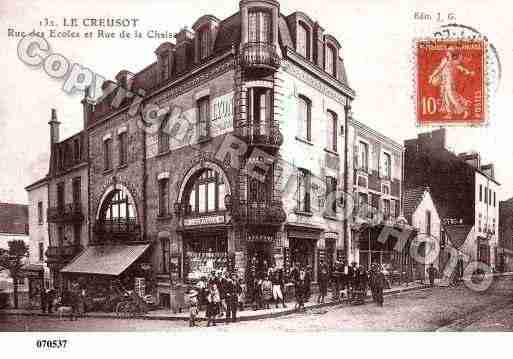 Ville de CREUSOT(LE), carte postale ancienne