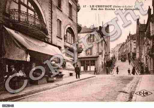 Ville de CREUSOT(LE), carte postale ancienne