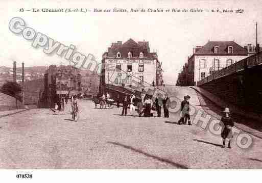 Ville de CREUSOT(LE), carte postale ancienne