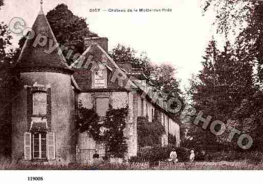 Ville de DICY, carte postale ancienne