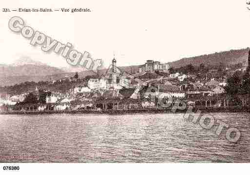 Ville de EVIANLESBAINS, carte postale ancienne