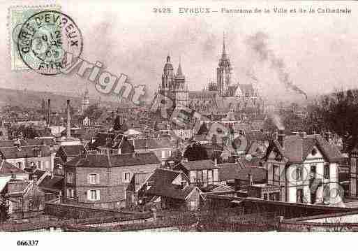 Ville de EVREUX, carte postale ancienne