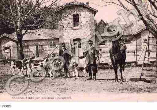 Ville de EXCIDEUIL, carte postale ancienne