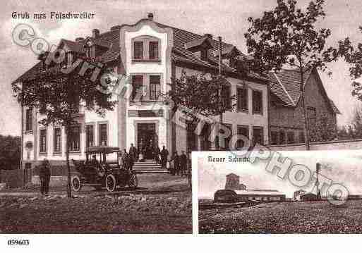 Ville de FOLSCHVILLER, carte postale ancienne