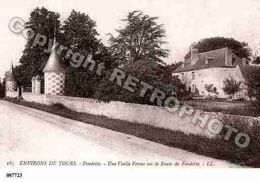 Ville de FONDETTES, carte postale ancienne