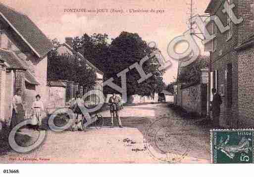 Ville de FONTAINESOUSJOUY, carte postale ancienne