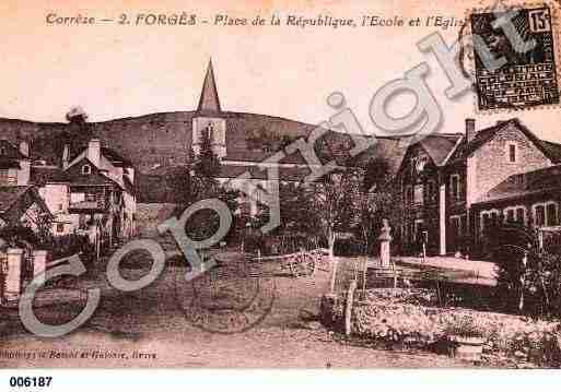 Ville de FORGES, carte postale ancienne