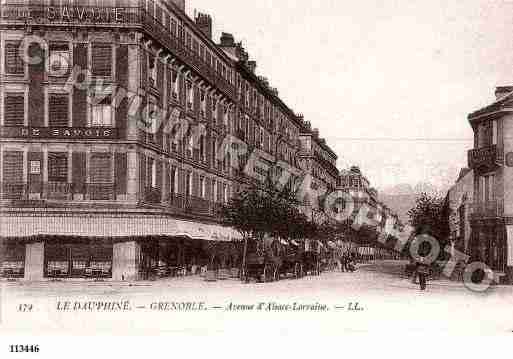 Ville de GRENOBLE, carte postale ancienne