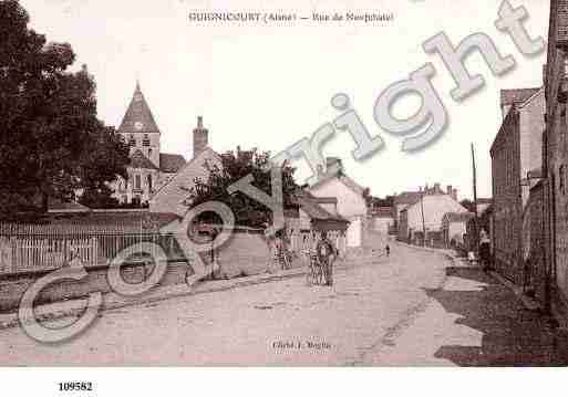 Ville de GUIGNICOURT, carte postale ancienne