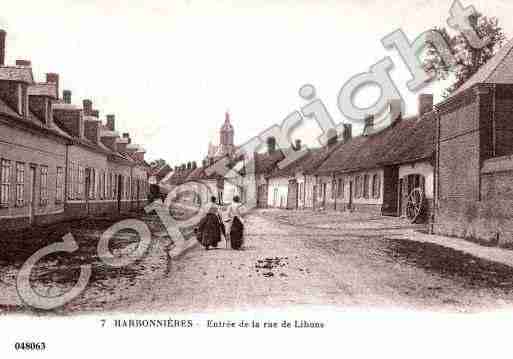 Ville de HARBONNIERES, carte postale ancienne