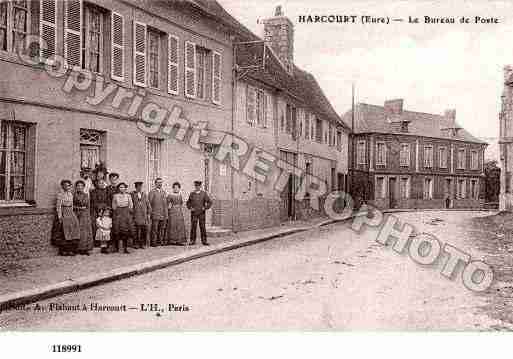 Ville de HARCOURT, carte postale ancienne