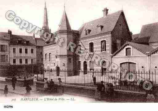 Ville de HARFLEUR, carte postale ancienne