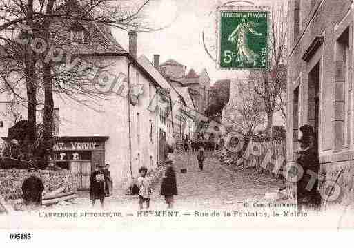 Ville de HERMENT, carte postale ancienne
