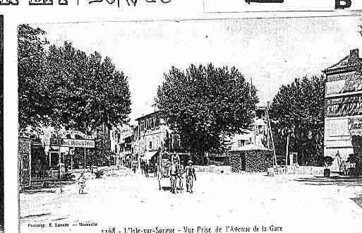 Ville de ISLESURLASORGUE(L'), carte postale ancienne