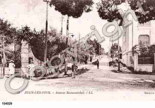 Ville de JUANLESPINS, carte postale ancienne