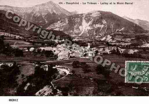 Ville de LALLEY, carte postale ancienne