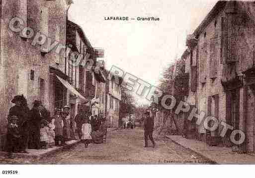 Ville de LAPARADE, carte postale ancienne