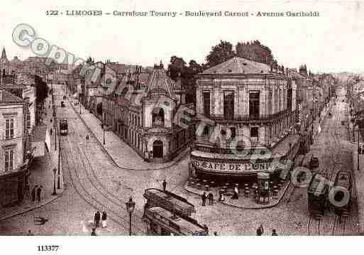 Ville de LIMOGES, carte postale ancienne