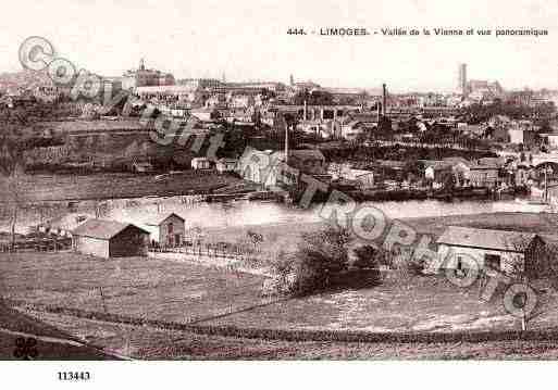 Ville de LIMOGES, carte postale ancienne