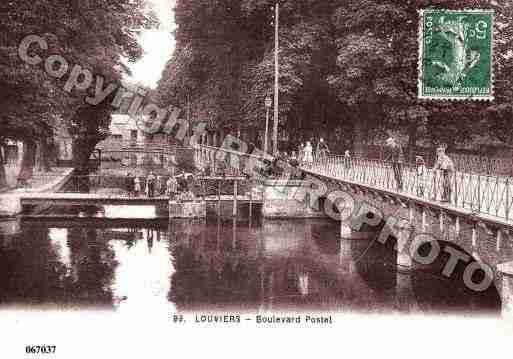 Ville de LOUVIERS, carte postale ancienne