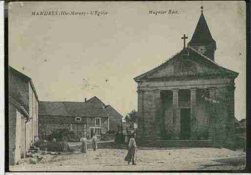 Ville de MANDRESLACOTE, carte postale ancienne