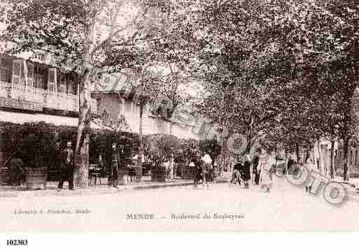 Ville de MENDE, carte postale ancienne