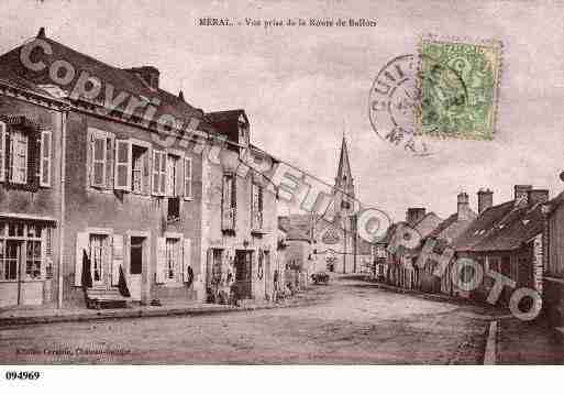 Ville de MERAL, carte postale ancienne