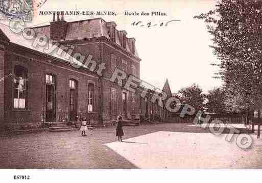 Ville de MONTCHANIN, carte postale ancienne