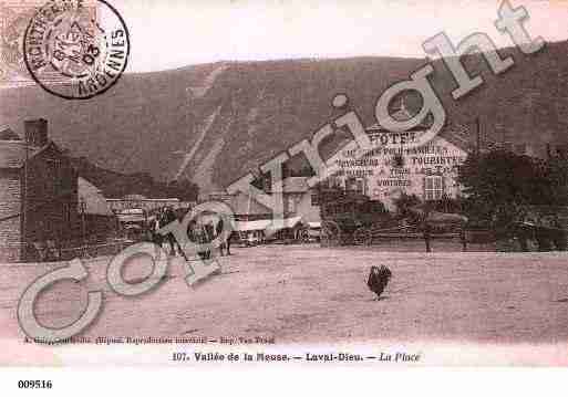 Ville de MONTHERME, carte postale ancienne