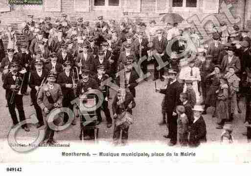 Ville de MONTHERME, carte postale ancienne