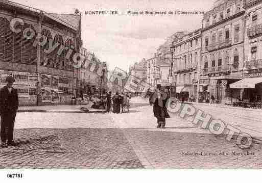 Ville de MONTPELLIER, carte postale ancienne