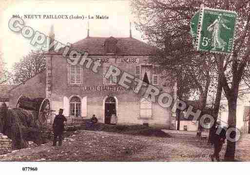 Ville de NEUVYPAILLOUX, carte postale ancienne