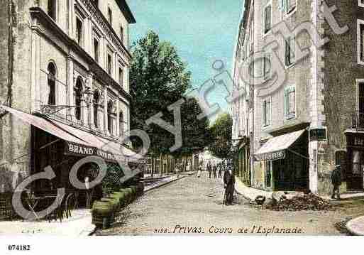 Ville de PRIVAS, carte postale ancienne