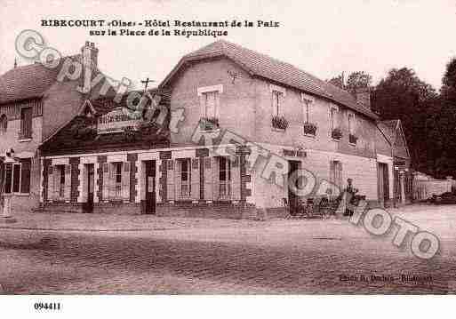 Ville de RIBECOURTDRESLINCOURT, carte postale ancienne