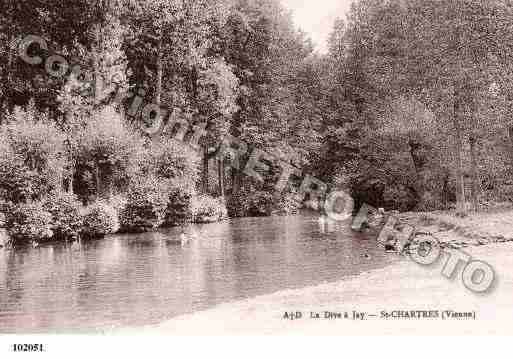 Ville de SAINTCHARTRES, carte postale ancienne