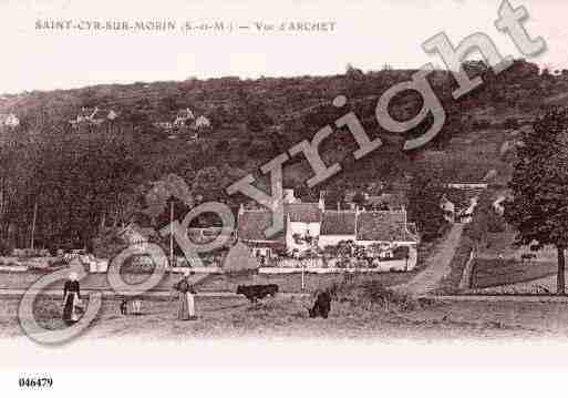 Ville de SAINTCYRSURMORIN, carte postale ancienne