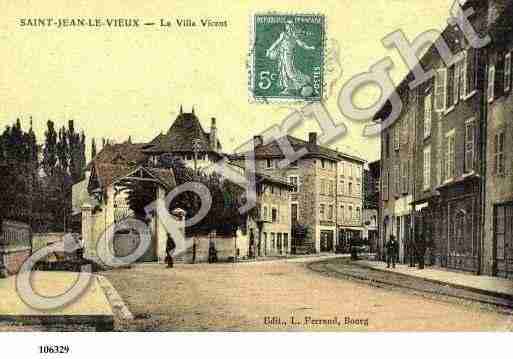 Ville de SAINTJEANLEVIEUX, carte postale ancienne