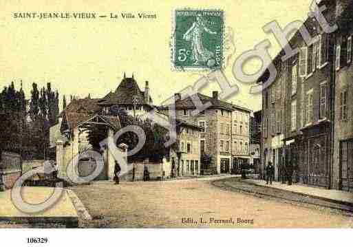 Ville de SAINTJEANLEVIEUX, carte postale ancienne