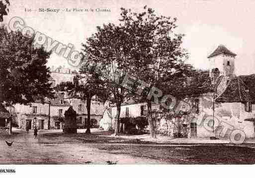 Ville de SAINTSOZY, carte postale ancienne