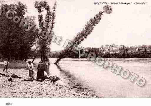 Ville de SAINTSOZY, carte postale ancienne