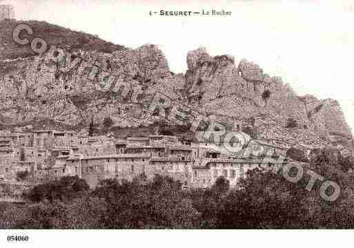 Ville de SEGURET, carte postale ancienne